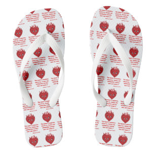 Chinelos Jeremiah 17:9 KJV - Escritura de Bíblia All-Over U