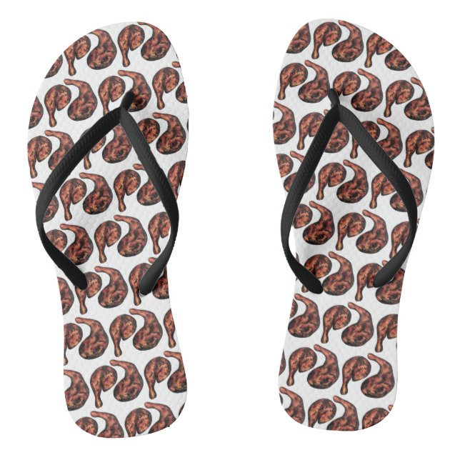 Chinelos Jerk Chicken Caribe Comida jamaicana do oeste da Í (Pé da cama)