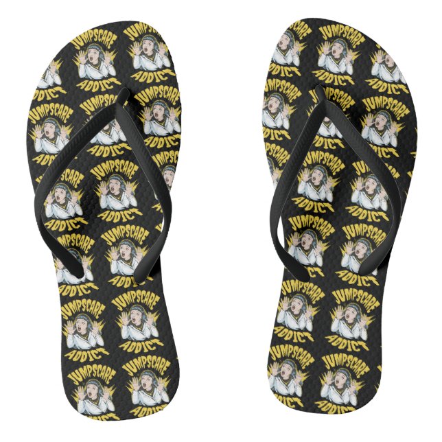 Chinelos  Jumpscare Addict  (Pé da cama)