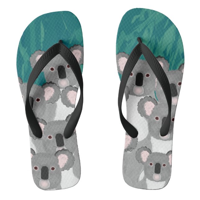 Chinelos Koalas Flip Flops (Pé da cama)