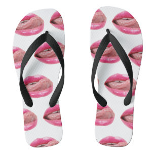 Chinelos Lábios femininas