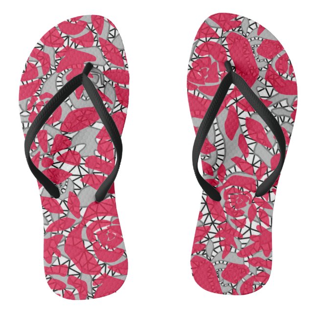 Chinelos Lace sem colar rosas romântico retrógrado vintage  (Pé da cama)