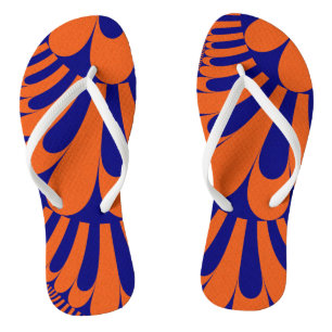 Chinelos Laranja Azul Loop