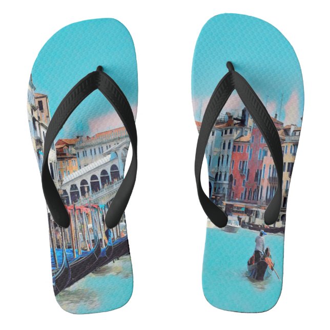 Chinelos ldp VENICE - gondolas - rialto - (Pé da cama)