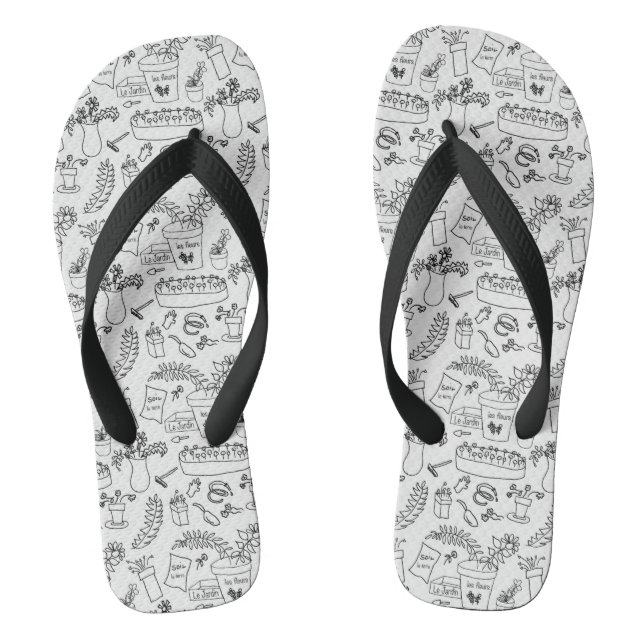Chinelos Le Jardin (The Garden) Flip Flops (Pé da cama)