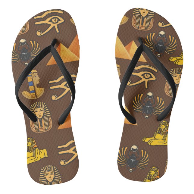 Chinelos Legado de Faraó: Antigos Padrões Egípcios (Pé da cama)