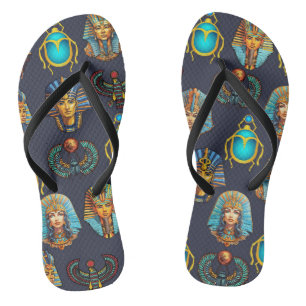 Chinelos "Legado de Faraó: Antigos Padrões Egípcios