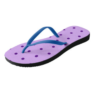 Chinelos Lilás Roxo Lavranda Bolinhas Lilás Suntuoso