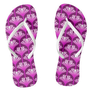 Chinelos Lírio Art Deco, Rosto Amethyst e Orquídea