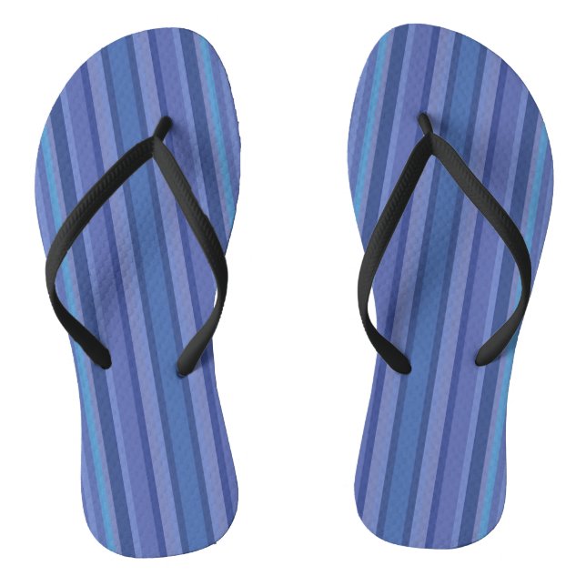 Chinelos Listra Roxa Azul Moderna (Pé da cama)