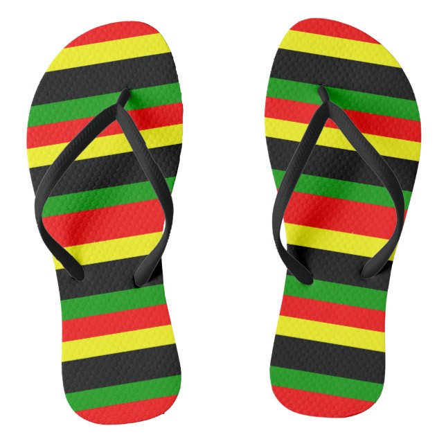 Chinelos Listras Afrocentricas (Pé da cama)