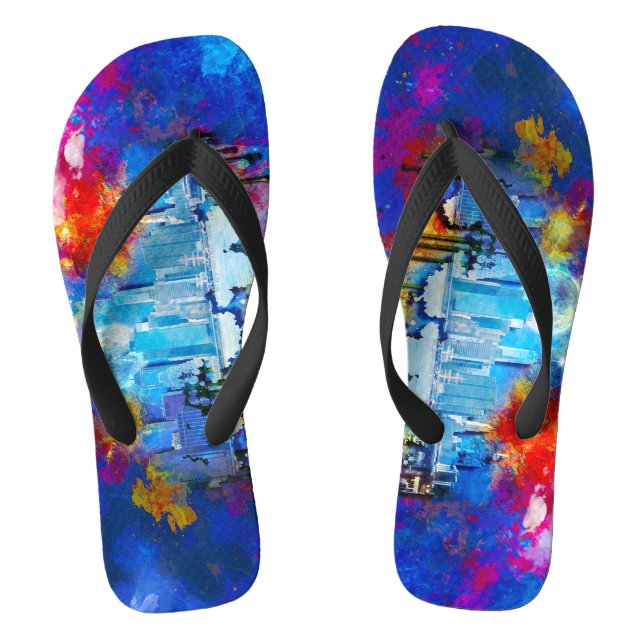 Chinelos Lua de grafite SlipperyJoe NYC rodeada de espiral (Pé da cama)