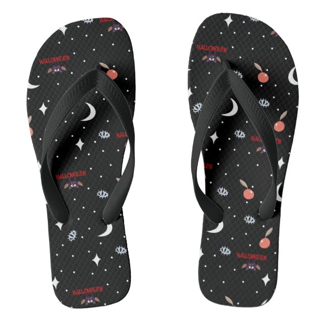 Chinelos Maçã de Bruxas Estragando os Olhos Noite de Hallow (Pé da cama)