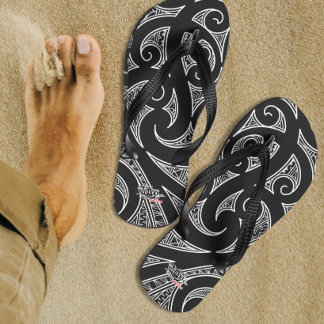 Chinelos Maori tudo preto