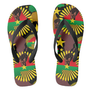 Chinelos Mapa do Burkina Faso, Bandeira e Resistência à Rev