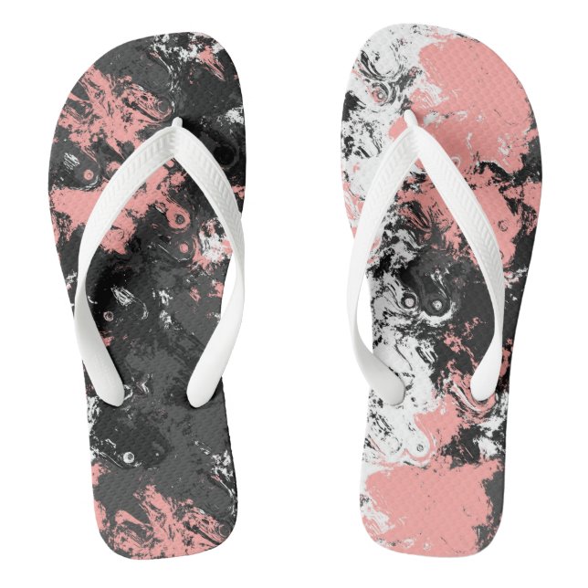 Chinelos Mármore rosa, cinza e branco (Pé da cama)