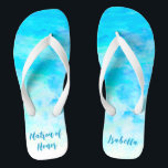 Chinelos Matrão de Honra Azul Aqua Minimalista<br><div class="desc">Esta Matrona de Gradação Azul de Aqua Minimalista de chinelos de Honra é um presente memorável para membros festas de casamento: noiva, damas de honra, mãe da noiva, madrinha de casamento... Eles adicionarão uma dose de na moda de brilho ao seu dia de casamento, festa de solteira ou outra celebração....</div>