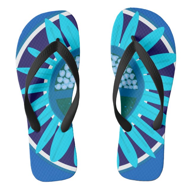 Chinelos Mazipoodles Sunflower Sunshine: Blue 1 (Pé da cama)