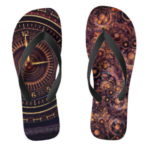 Chinelos Mecanismos azuis-castanhos-do-mar vitorianos