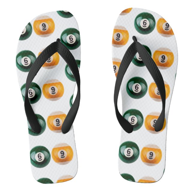 Chinelos Mesa de piscina 69 do SlipperyJoe, duas bolas de b (Pé da cama)