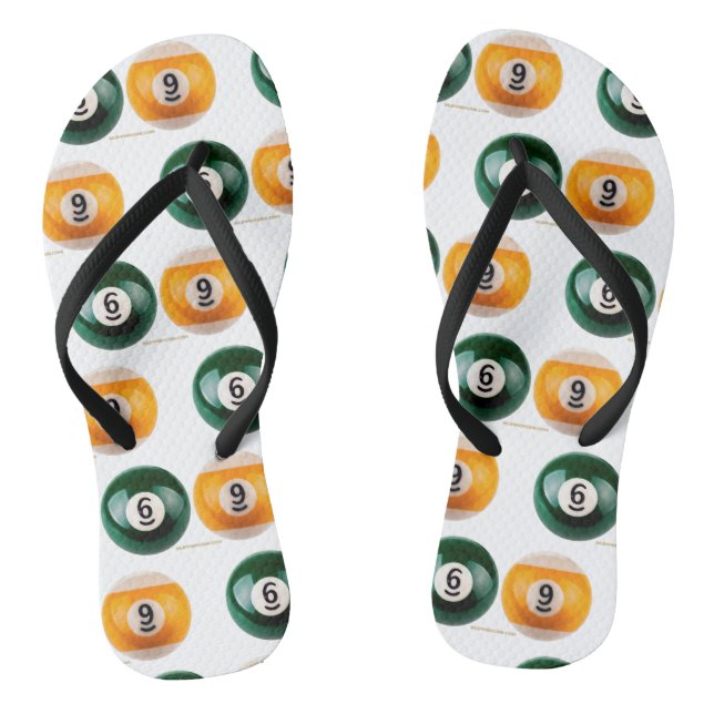 Chinelos Mesa de piscina 69 do SlipperyJoe, duas bolas de b (Pé da cama)