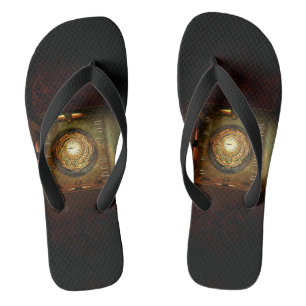 Chinelos Meta de Ano Novo com tema steampunk da SlipperyJoe
