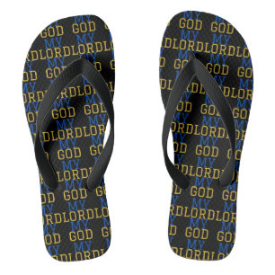 Chinelos Meu Senhor Meu Deus, Negro Bíblico, Unisex