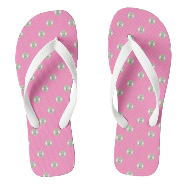 Chinelos Miçangas de Verão a rosa (Pé da cama)