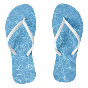 Chinelos Modelo de piscina aqua azul moderna para adulto