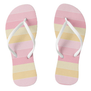 Chinelos Modelo Moderno Rosa Baunilha Amarelo Branco Pastel