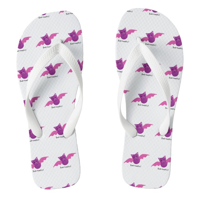 Chinelos Morcego Rosa Adorável e Batástico (Pé da cama)