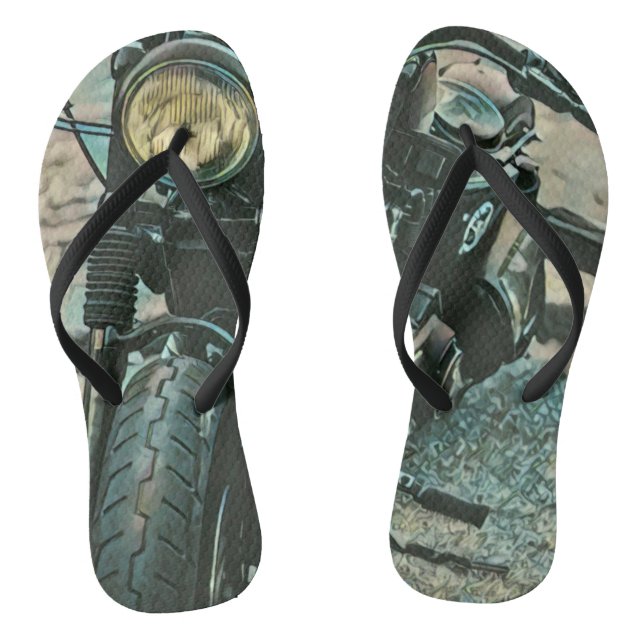 Chinelos motorcycle gifts for him (Pé da cama)