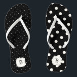 Chinelos Na moda Moderno da Ivory Bolinhas Mix Monograma<br><div class="desc">Concebido por gordura*fa*estanho. Fácil de personalizar com seu próprio texto,  foto ou imagem. Para pedidos personalizados,  entre em contato direto com o . Aplicam-se taxas personalizadas. www.zazzle.com/fat_fa_tin www.zazzle.com/color_therapy www.zazzle.com/fatfatin_blue_knot www.zazzle.com/fatfatin_red_knot www.zazzle.com/fatfatin_mini_me www.zazzle.com/fatfatin_design www.zazzle.com/fatfatin_ink</div>