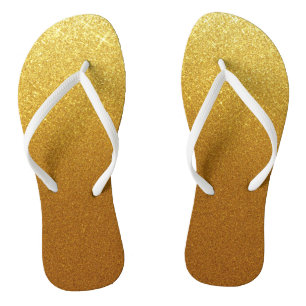 Chinelos Na moda Shimmering Dourado Glitter & Glam