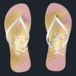 Chinelos Noiva oferece Sandals Elegante Dourado e Design pr<br><div class="desc">O Partido Bridal Do Casamento Dão Flip-Flops. design de "Elegante Dourado e Negro". Texto ou não para texto, depende de você! É maravilhoso comprar por você mesmo e/ou presentes de noiva excelente ou outras ocasiões de celebração! Aproveite!! Personalizar alterando o texto. Escolha seu estilo de fonte, cor e tamanho favoritos....</div>