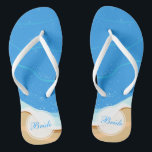 Chinelos Noiva Personalizada de Casamento de Praia | Chinel<br><div class="desc">Noiva Personalizada de Casamento de Praia | Chinelos Para mais personalização, clique no botão "Personalizar" e use nossa ferramenta design para modificar este modelo. Se as opções estiverem disponíveis, você poderá alterar o texto e a imagem simplesmente clicando em "Editar/Remover Texto ou Imagem Aqui" e acrescentando o seu próprio texto....</div>