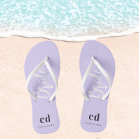 Nome das iniciais do monograma de lavanda violeta-