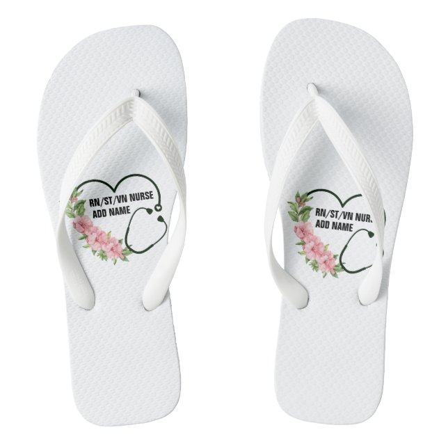 Chinelos Nome de Enfermeiro Veterano Registrado por Estudan (Pé da cama)
