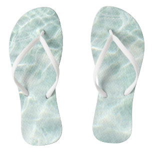 Chinelos Oceano de Calma Azul Moderno