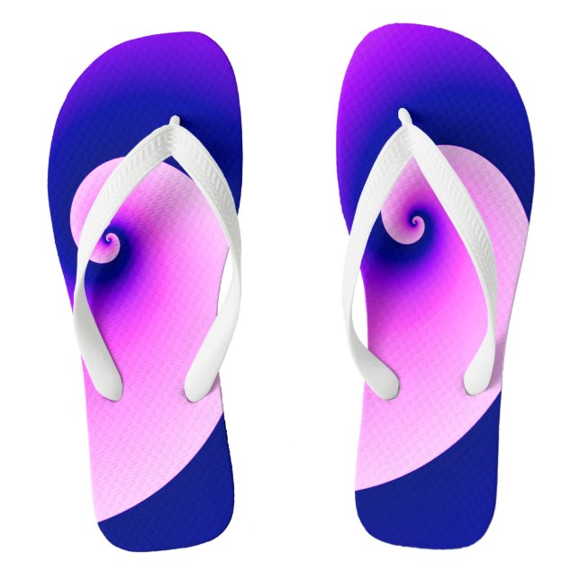 Chinelos Ondas Encrespadas em Roxo (Pé da cama)
