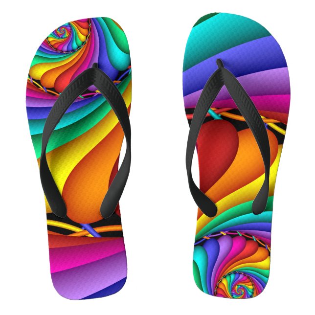 Chinelos Orgulho gay LGBT Flip-flops (Pé da cama)