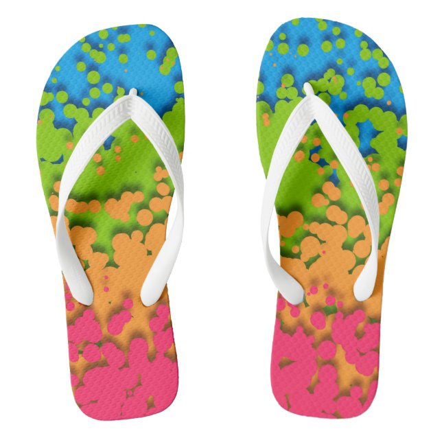 Chinelos Orgulhoso Panromântico Groovy Retro Bubbly Trippy  (Pé da cama)