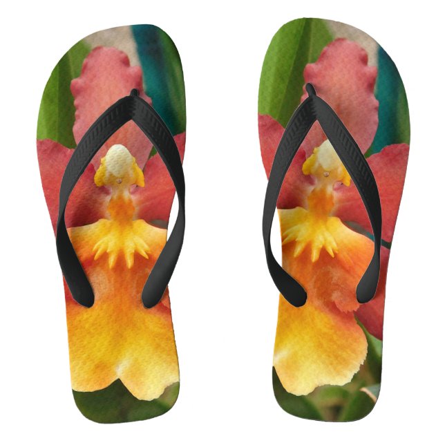 Chinelos Orquídeas tropicais (Pé da cama)