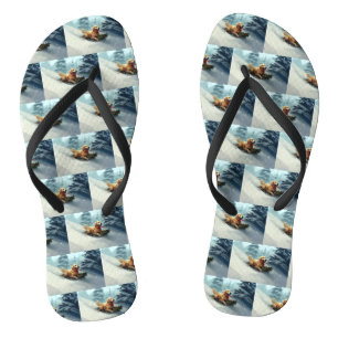 Chinelos Ouro Retriever Natal Inverno
