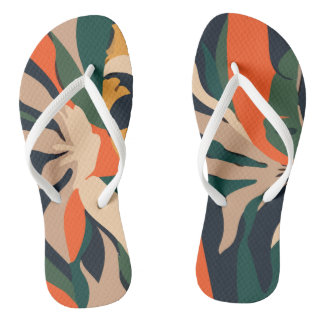 Chinelos Padrão Abstrato Havaiano