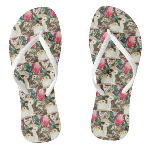 Chinelos Padrão Animal Tropical