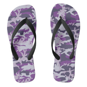 Chinelos Padrão Camuflado PurpleBerry