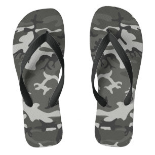 Chinelos Padrão de Camuflagem de cinzas, Padrão Militar, Ex