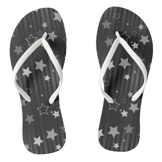 Chinelos Padrão de estrelas pretas (Pé da cama)