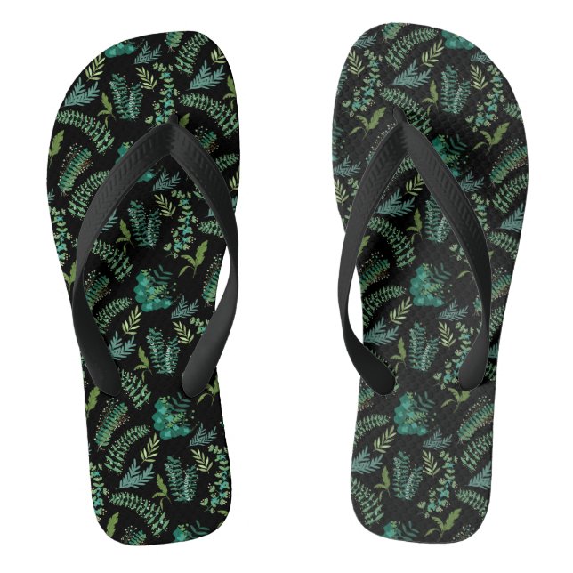 Chinelos Padrão de Folgas 10.bw Preto BG (Pé da cama)